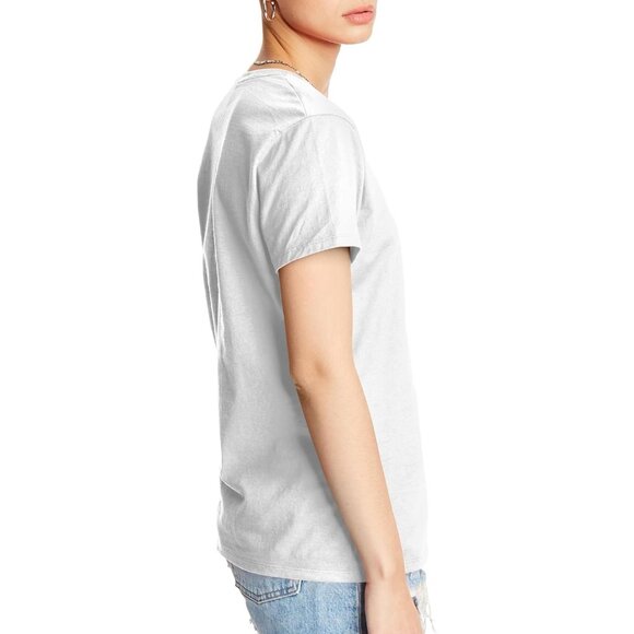 🆕Women White Cotton Perfect-T Short Sleeve Crewneck T-Shirt - Picture 3 of 8